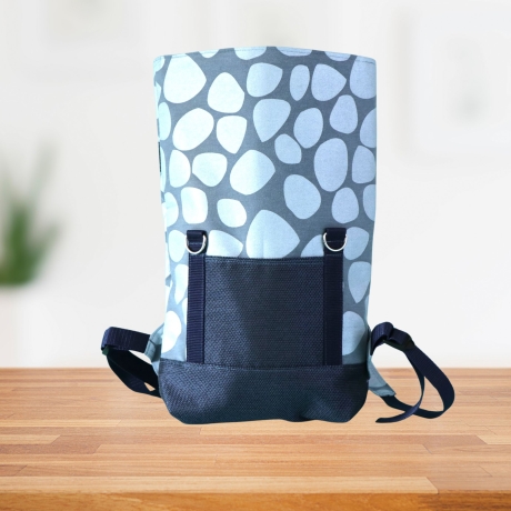 Rucksack/Rollrucksack/Roll Top/Damenrucksack/blau /Cityrucksack