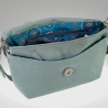 kleine Taschen zum Umhängen-Handtasche grün Stoff -grüne Tasche