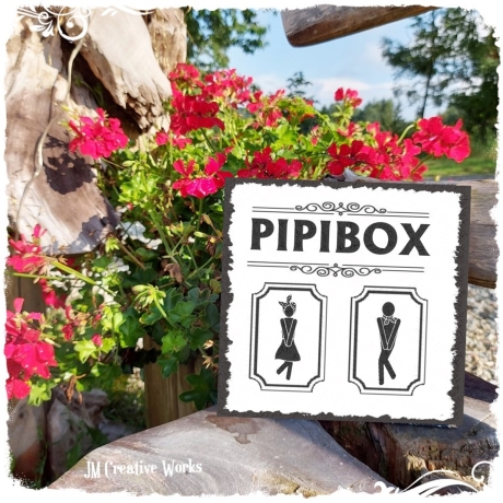 Holzschild-Shabby Pipibox