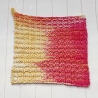 Kleines Spültuch mit Farbverlauf ca 17x17 cm handgestrickt