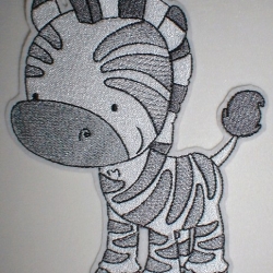 Aufnäher/Applikation - XXL Zebra