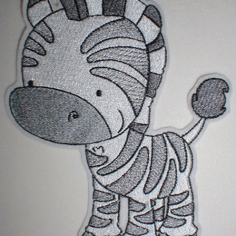 Aufnäher/Applikation - XXL Zebra