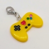 Controller Charm Clip Anhänger Bettelarmband Gamer gelb