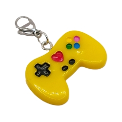 Controller Charm Clip Anhänger Bettelarmband Gamer gelb