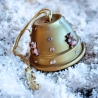 Meisenknödelhalter Teddy 7 cm in gold-rosa