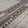 Stoff Viskose Jersey Streifen Bodüren braun beige taupé wollweiß
