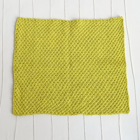 Spültuch Grün 25x25 bis 32x32 cm handgestrickt Baumwolle