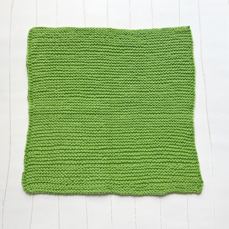 Spültuch Grün 25x25 bis 32x32 cm handgestrickt Baumwolle