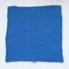 Spültuch Blau Türkis 26x26 bis 30x30 cm handgestrickt Baumwolle