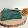 Spültuch Grün 25x25 bis 32x32 cm handgestrickt Baumwolle