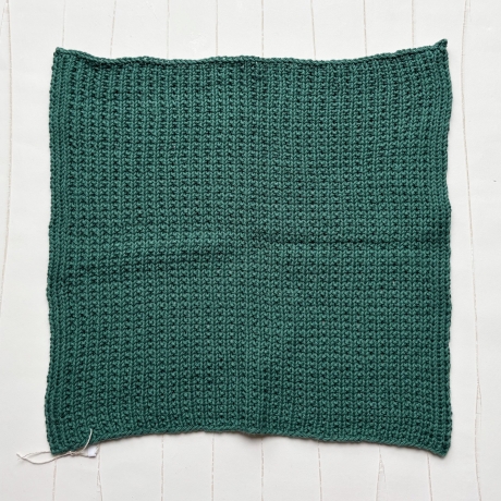 Spültuch Grün 25x25 bis 32x32 cm handgestrickt Baumwolle