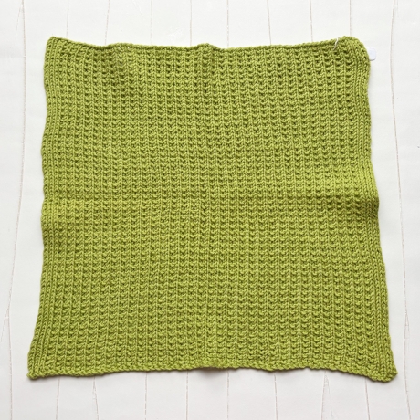 Spültuch Grün 25x25 bis 32x32 cm handgestrickt Baumwolle