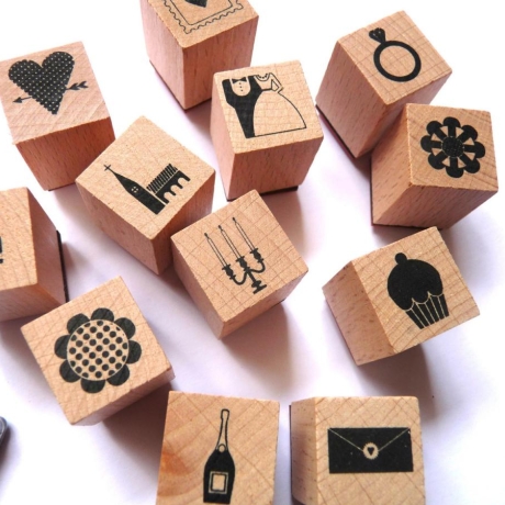 Stempelset Stempel Hochzeit