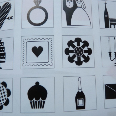 Stempelset Stempel Hochzeit
