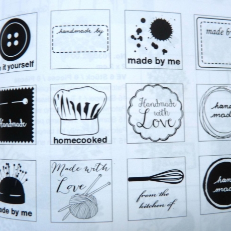 Stempelset Stempel Handmade Made by