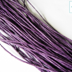 5 m Baumwollkordel gewachst 1mm * Lila dunkel