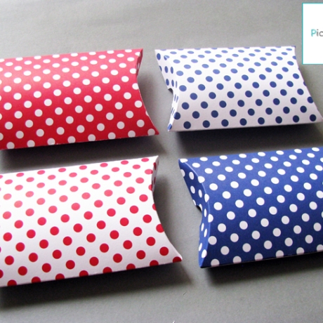 Pillow Boxen Dots 4 Stück Geschenkverpackung