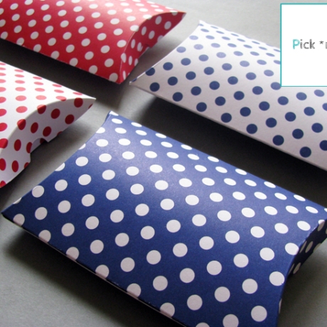Pillow Boxen Dots 4 Stück Geschenkverpackung
