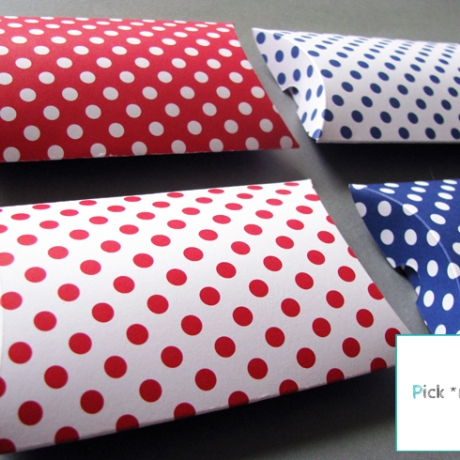 Pillow Boxen Dots 4 Stück Geschenkverpackung
