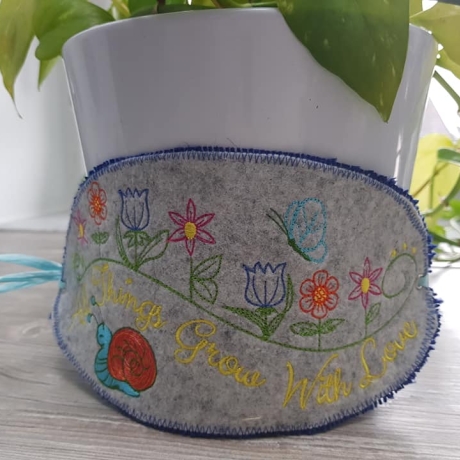 Frühling 294x126 mm   -  Stickdatei bei Michis Textilatelier