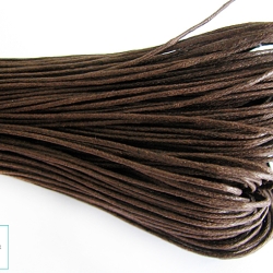 5m Baumwollkordel gewachst 1 mm * Braun