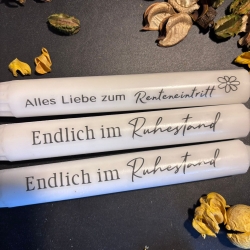 Stabkerze geriffelt Rente Stabkerze geriffelt Rente