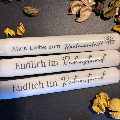 Stabkerze geriffelt Rente