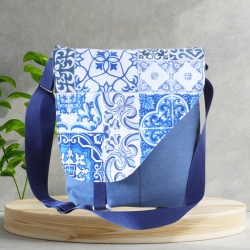 Umhängetasche Damen-Jeanstasche-blaue Tasche-handmade-Stofftasche