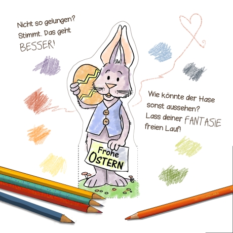DuploBanderole Osterhase, Bastelbogen  zum Ausdrucken