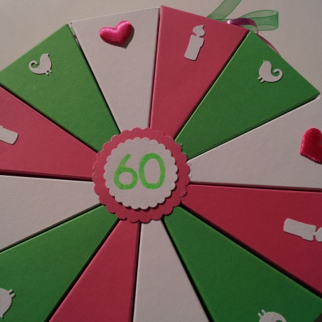 Geldgeschenk, Geldgeschenkverpackung zum  60.Geburtstag