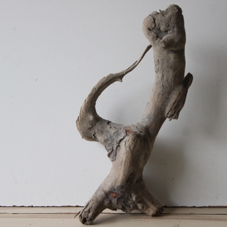 Treibholz Schwemmholz Driftwood 1  knorrige Wurzel  43 cm  