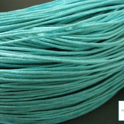 5m Baumwollkordel gewachst 1 mm * Aqua