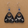 Planchette blau Ohrhänger Ohrringe Modeschmuck Halloween Gothic