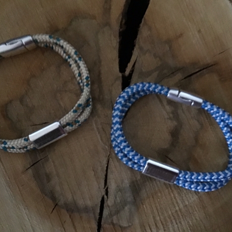 „Fehmarn oder Heiligenhafen“ Segelseil-Armband mit Gravur