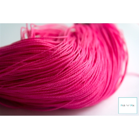 5m Kordel gewachst 1mm * Pink * Band