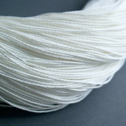 5m Kordel gewachst 1mm * Weiß* Band
