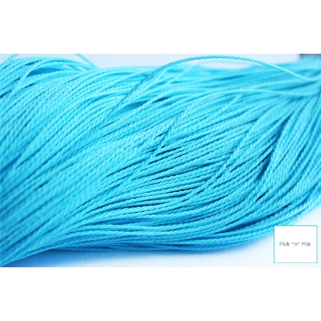 5m Kordel gewachst 1mm * Türkis* Band