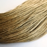 5m Baumwollkordel gewachst 1 mm * Braun/Beige