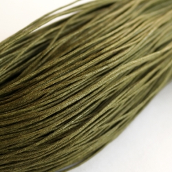 10 m Baumwollkordel gewachst 1 mm * Olive