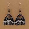 Planchette schwarz Ohrhänger Ohrring Modeschmuck Halloween Gothic