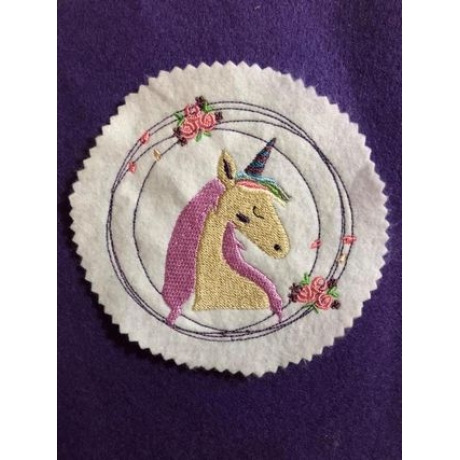 Einhorn Aurelia in 3 Größen + Rahmen