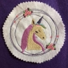Einhorn Aurelia in 3 Größen + Rahmen