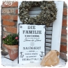 Holzschild-Shabby Familie