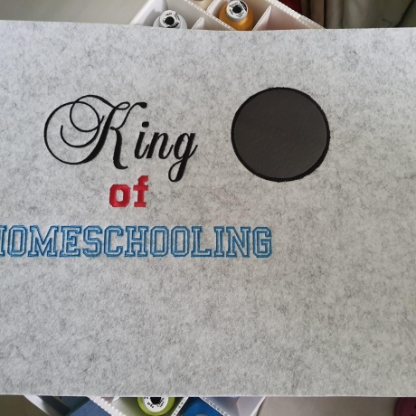 Ferberline Stickdatei Homeschooling King und Queen ab 10x10