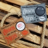 Ferberline Stickdatei MugRug und Spruch Mein Arsch ab 10x10