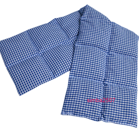 Wärmekissen 14 Kammer Raps 70x20 cm Vischy Karo blau weiß