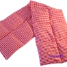 Wärmekissen 14 Kammer Raps 70x20 cm Vischy Karo rot weiß