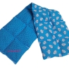 Wärmekissen 14 Kammer Raps 70x20 cm  Schäfchenmotiv blau