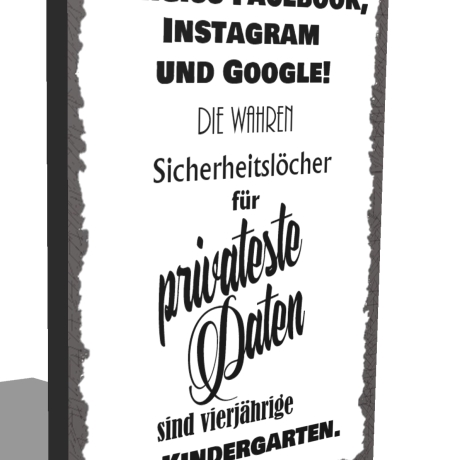 Holzschild-Shabby Privateste Daten