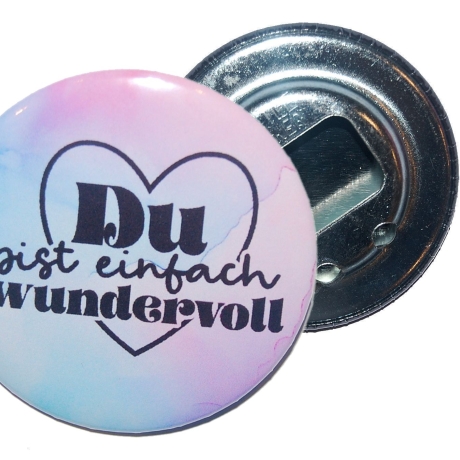 Liebesspruch Flaschenöffner 59 mm Metall Liebe